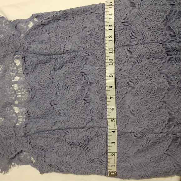 Intimately Free People Daydream Bodycon Blue Lace Backless Dress Size Large - Picture 10 of 14